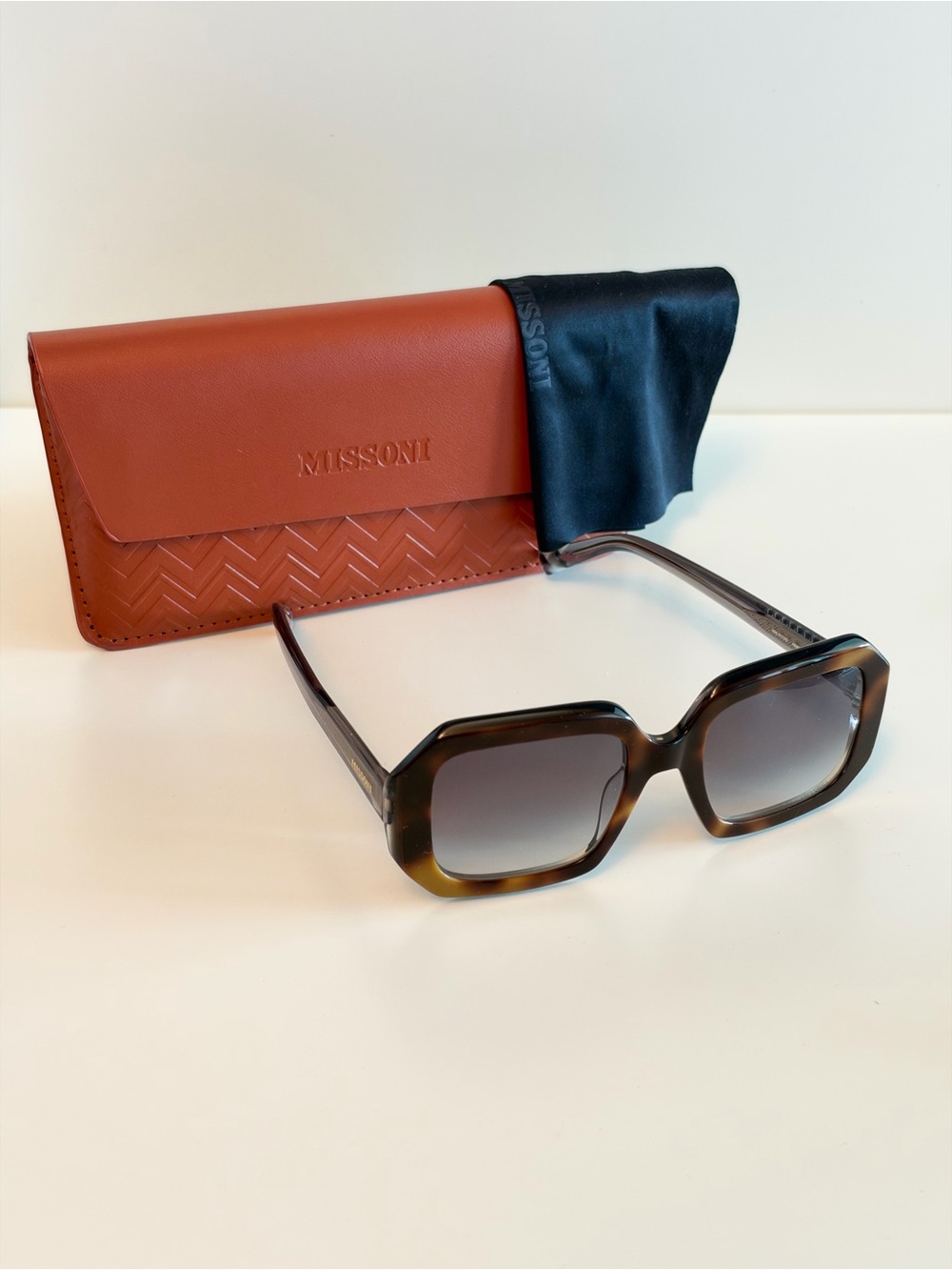 Missoni Tortoiseshell Square Gradient Sunglasses